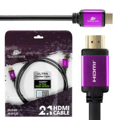 KH21_SPR050 - Certyfikowany Kabel HDMI 2.1 - 8K, 5m - Spacetronik | 5903031031058