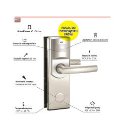 SMART FIT IN - Elektroniczny zamek na kartę MiFare systemu jednego klucza, montażu bez konieczności wymiany drzwi - Be-Tech | SMART FIT IN