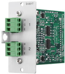 D-001T - Moduł wejściowy matrycy M-9000M2; para wejść MIC/LINE na konektorach Euro-Block - TOA | D-001T
