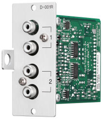 D-001R - Moduł wejściowy matrycy M-9000M2; para stereofonicznych wejść LINE na konektorach RCA - TOA | D-001R
