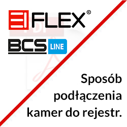 Sposób podłączenia kamer EIFLEX do rejestratora BCS LINE